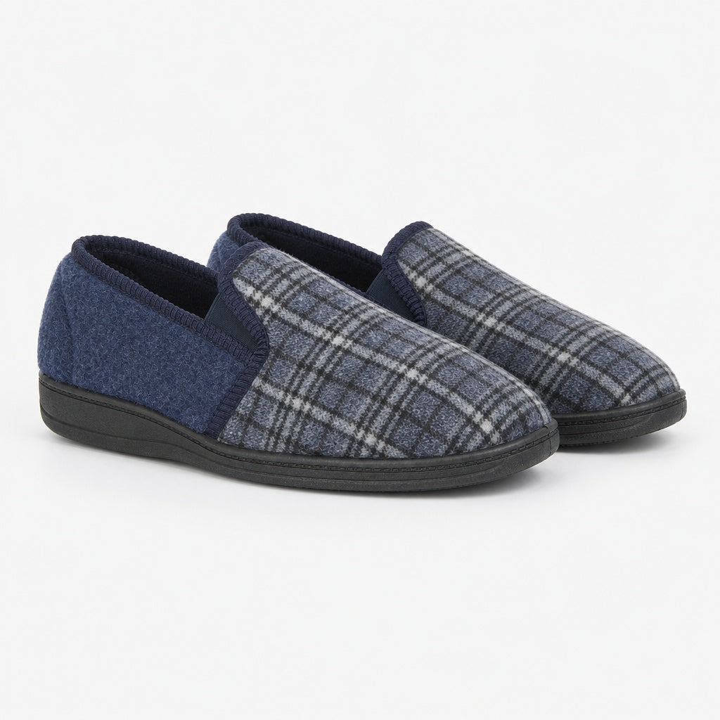 Jo & Joe EAMON Mens Full Slippers Navy