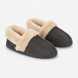 Jo & Joe EDALE Womens Full Slippers Dark Grey