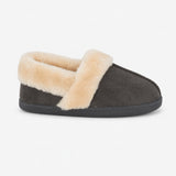Jo & Joe EDALE Womens Full Slippers Dark Grey