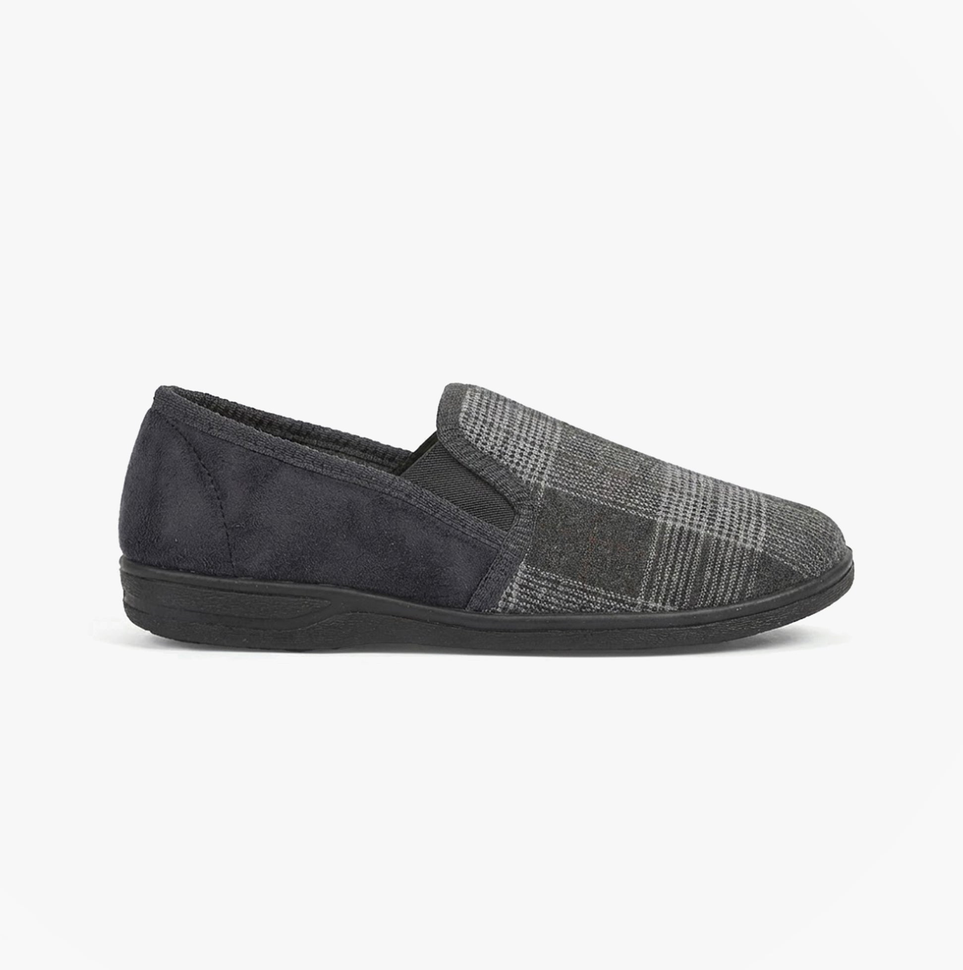 Jo & Joe GEOFF Mens Full Slippers Grey