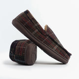 Jo & Joe GLENDALE Mens Moccasin Slippers Brown