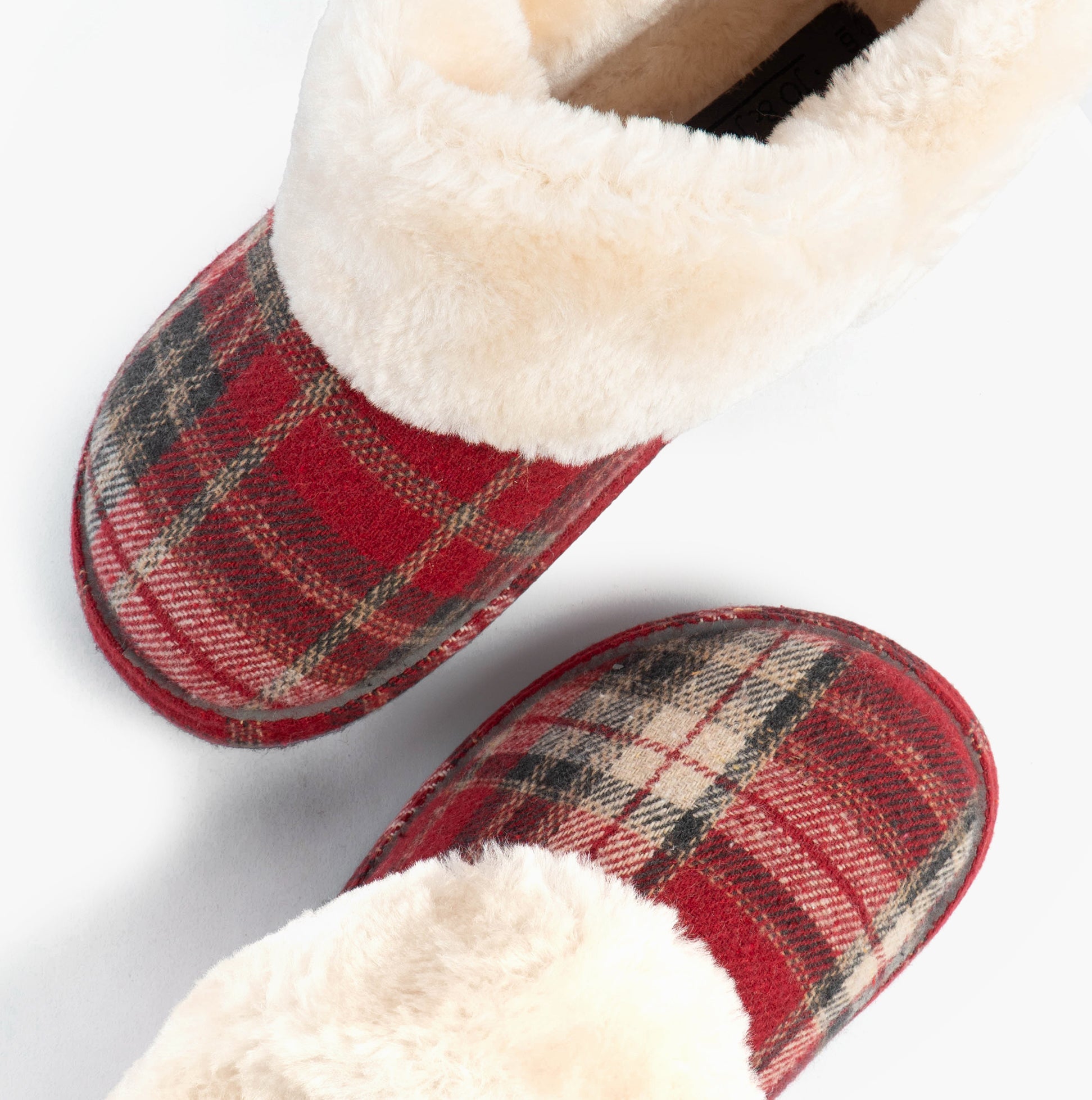 Jo & Joe GLENROYAL Womens Bootie Slippers Festive Red