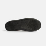 Jo & Joe GORDON Mens Full Slippers Checkered Brown bottom view showing TPR/textile sole design and traction pattern.