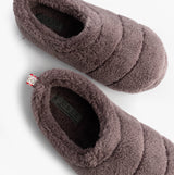Jo & Joe HATTIE Womens Full Slippers Purple top view showcasing soft textile upper and round toe design.