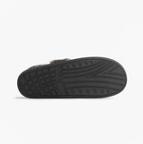 Jo & Joe HERITAGE Womens Full Slippers Pebble bottom view showing rubber sole design for comfort and grip.