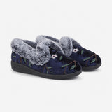 Jo & Joe MABEL Womens Full Slippers Navy