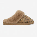 Jo & Joe MILA Womens Mule Slippers Chestnut Leopard