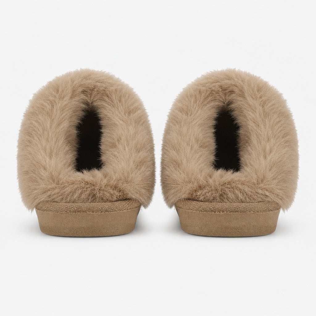 Jo & Joe MILA Womens Mule Slippers Chestnut Leopard