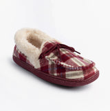 Jo & Joe PEMBROKE Womens Moccasin Slippers Cherry