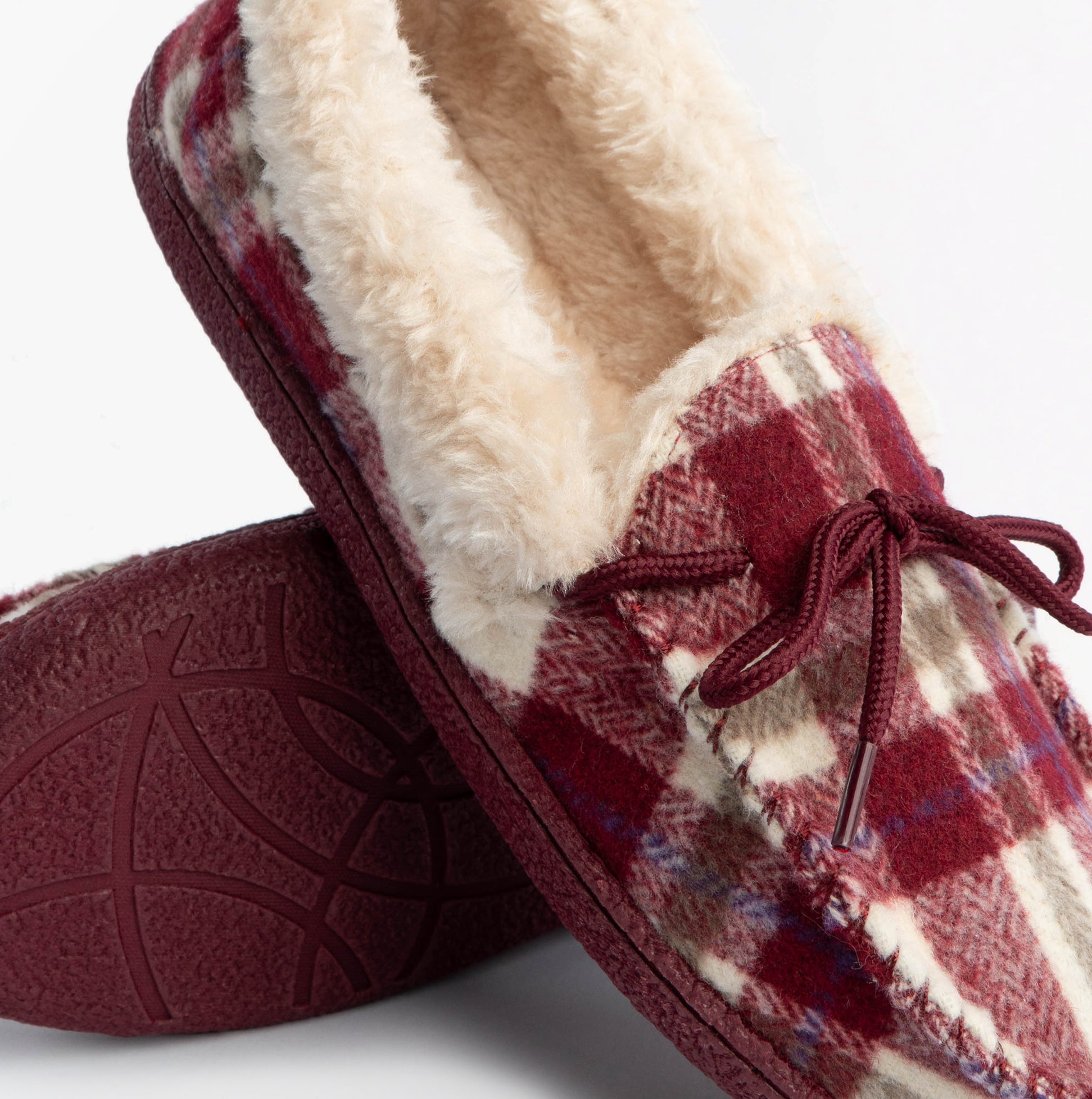 Jo & Joe PEMBROKE Womens Moccasin Slippers Cherry