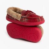 Jo & Joe PEMBROKE Womens Moccasin Slippers Festive Red
