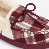 Jo & Joe PEMBROKE Womens Moccasin Slippers Cherry