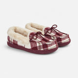 Jo & Joe PEMBROKE Womens Moccasin Slippers Cherry