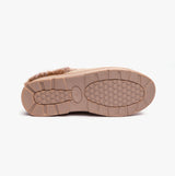 Jo & Joe SPLENDOUR Womens Slippers Sand bottom view showing synthetic sole details and textured grip.