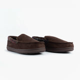 Jo & Joe ST ANDREWS Mens Moccasin Slippers Brown