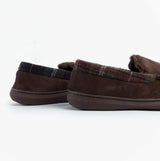 Jo & Joe ST ANDREWS Mens Moccasin Slippers Brown