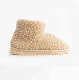 Jo & Joe TEDDY Womens Bootie Slippers Beige