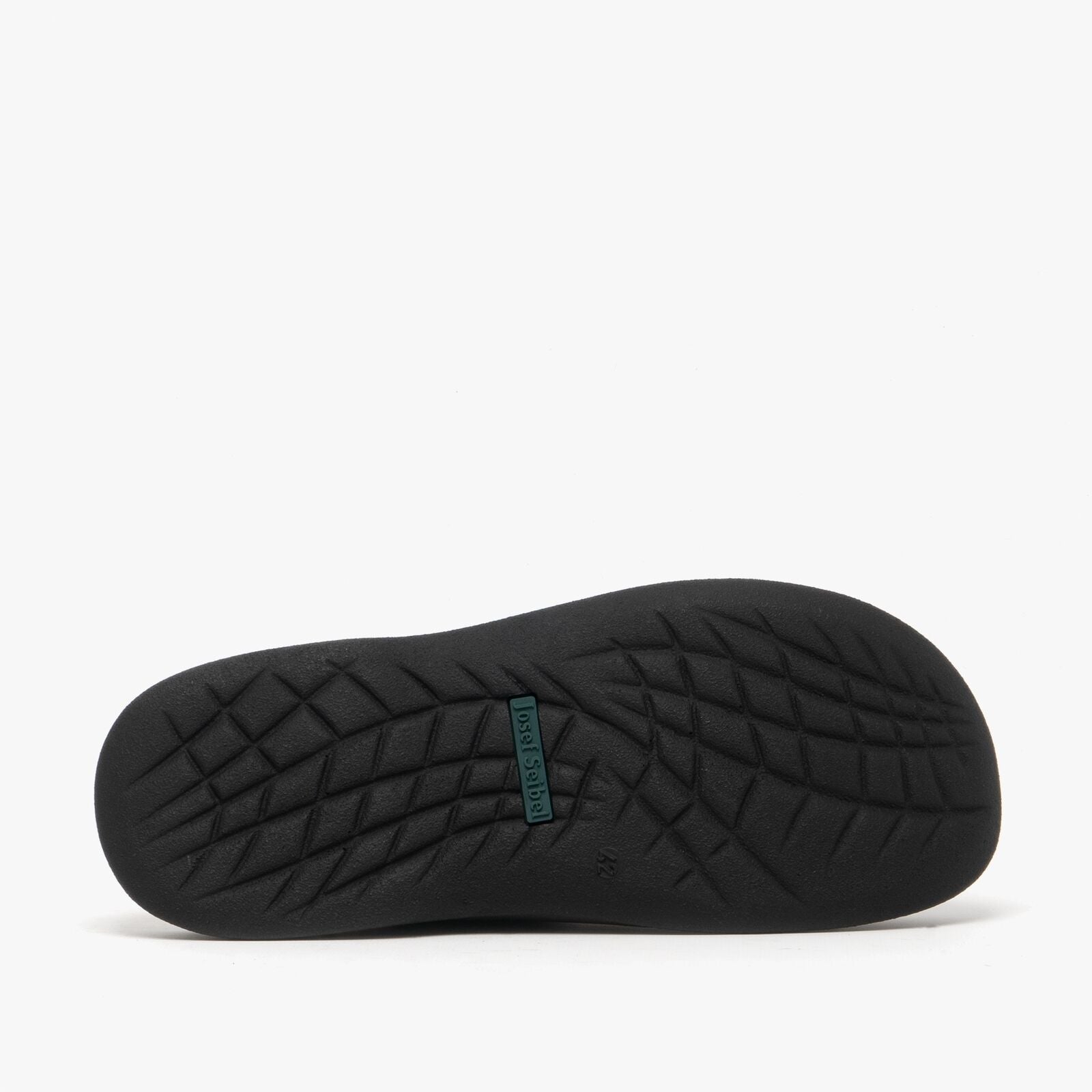 Josef Seibel MAX Mens Clogs Brandy sole view featuring lightweight polyurethane material and patterned tread for grip.