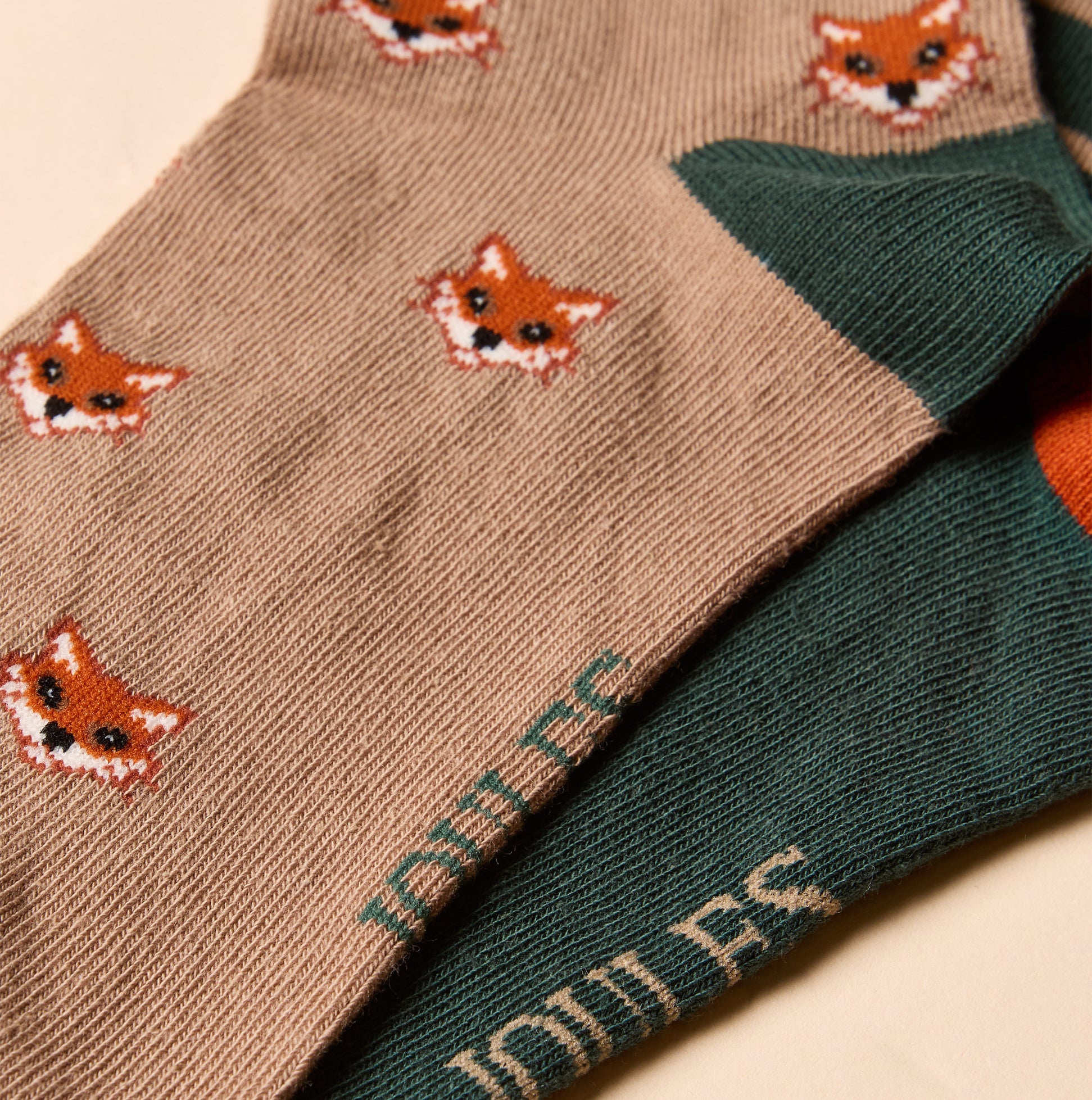 Joules KINGSBURY Mens Socks Green/Orange