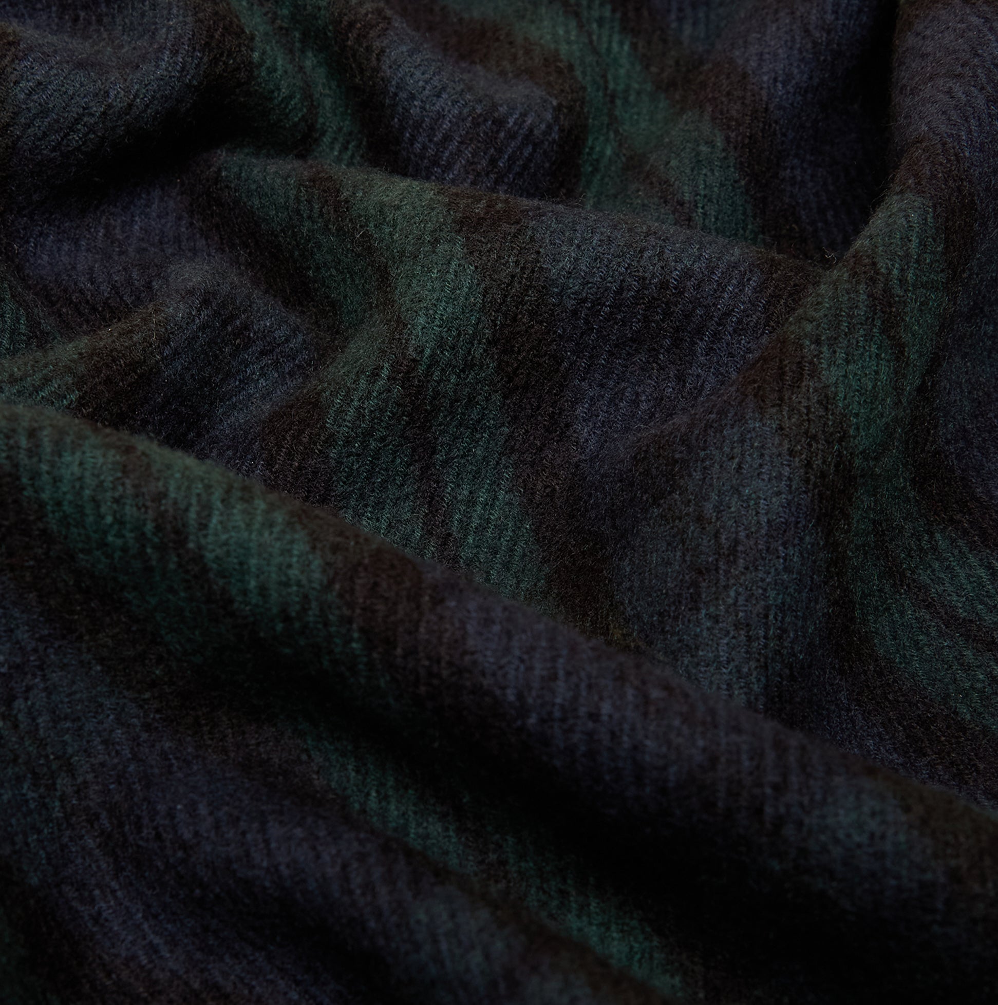 Joules LANGTREE Mens Scarf Navy detail view showcasing soft fabric texture and rich colors.