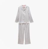 Joules BONNIE Womens Satin Pyjama Set Blue Stripe