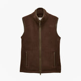 Joules HERITAGE FLEECE Mens Gilet Brown
