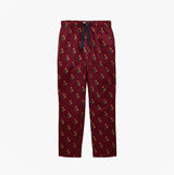 Joules DOZER Mens Pyjama Trousers Burgundy Red