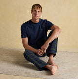 Joules DOZER Mens Pyjama Bottoms Green/Navy