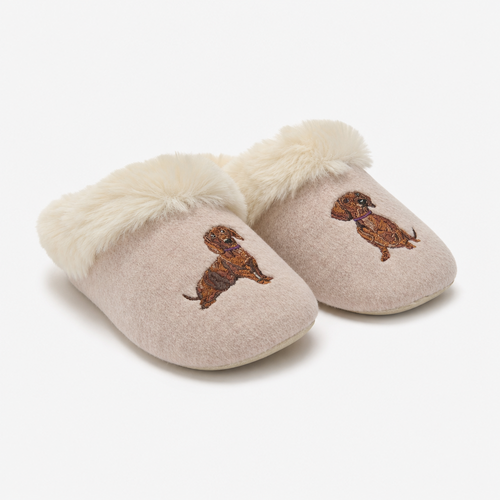 Joules SLIPPET LUXE Womens Mules Pink Dog
