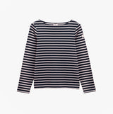 Joules HARBOUR Boat Neck 100% Cotton Breton Top Navy/White Stripe