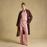 Joules POINTELLE Ladies Pyjama Set Pink Floral