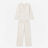 Joules POINTELLE Ladies Pyjama Set Cream Skiers