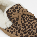 Jo & Joe MAIA Womens Moccasin Slippers Leopard