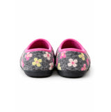 Sleepers GRACIE Womens Knitted Full Slippers Grey Multi