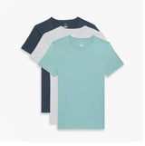Calvin Klein 3 Pack Mens Crew neck T-Shirt Cotton Classics Multi Colour
