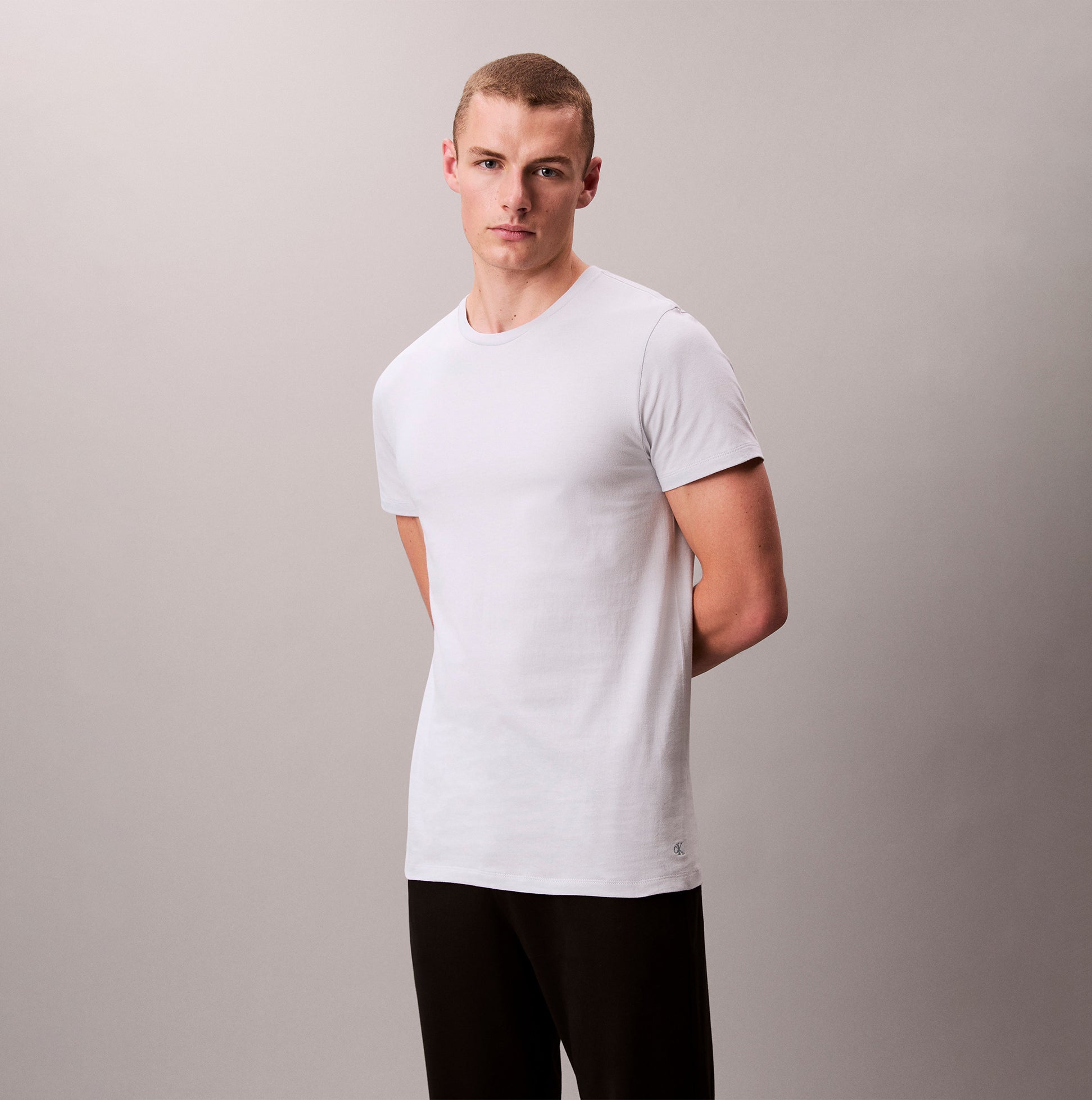 Calvin Klein 3 Pack Mens Crew neck T-Shirt Cotton Classics Multi Colour