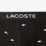 Lacoste 3 Pack Trunks Mens Trunks Black