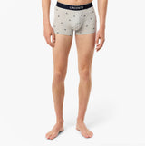 Lacoste 3 Pack Trunks Mens Trunks Methylene/Silver Chine/Red