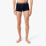 Lacoste 3 Pack Trunks Mens Trunks Navy Blue/Silver Chine/Red