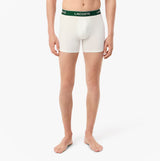 Lacoste 3 Pack Boxer Briefs Mens Boxer Briefs Black/White/Silver Chine