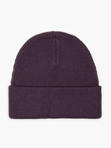 Levi's BACKPATCH BEANIE Womens Dark Purple top view showing comfortable knit fabric