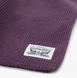 Levi's BACKPATCH SCARF Womens Dark Purple close-up view showing the label and texture.