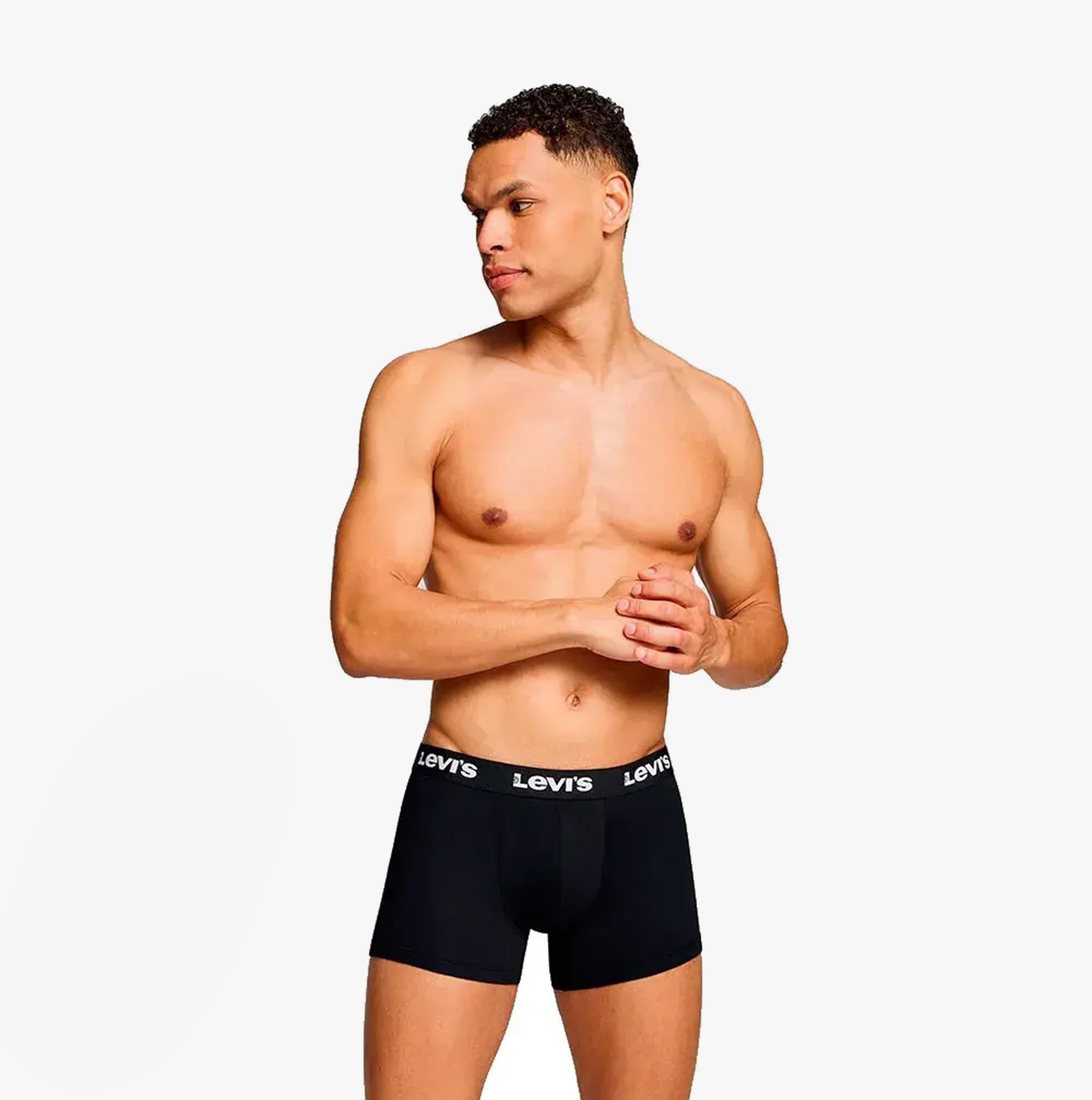 Levi's REPEAT LOGO Mens 2 Pack Trunks Black
