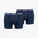 Levi's REPEAT LOGO Mens 2 Pack Trunks Navy