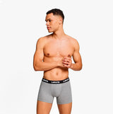 Levi's REPEAT LOGO Mens 2 Pack Trunks Middle Grey Melange