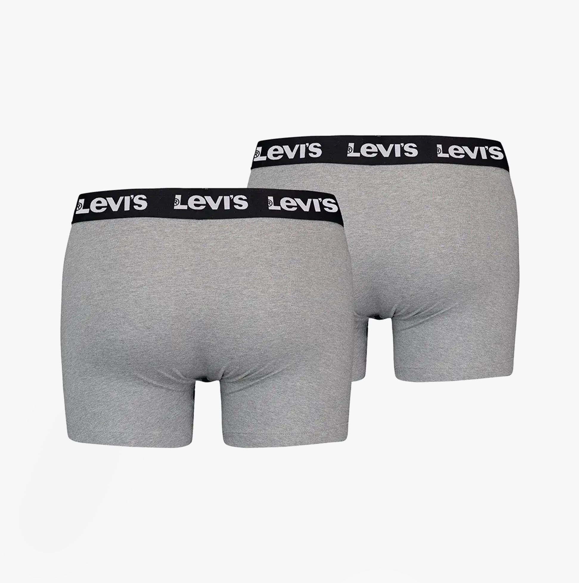 Levi's REPEAT LOGO Mens 2 Pack Trunks Middle Grey Melange