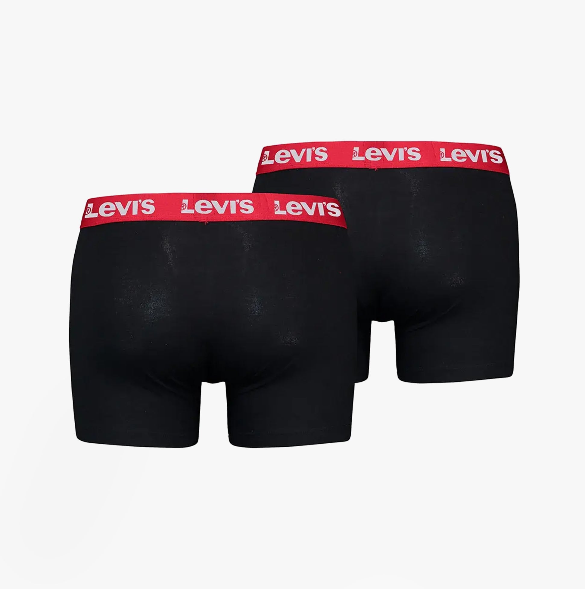 Levi's REPEAT LOGO Mens 2 Pack Trunks Black/Red