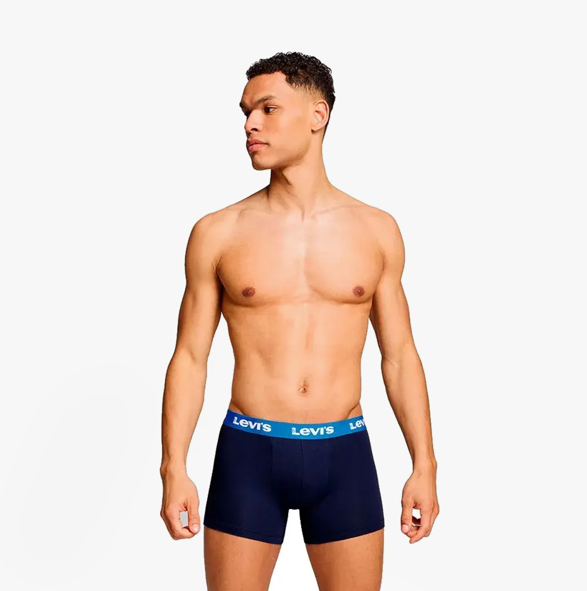 Levi's REPEAT LOGO Mens 2 Pack Trunks Blue Combo