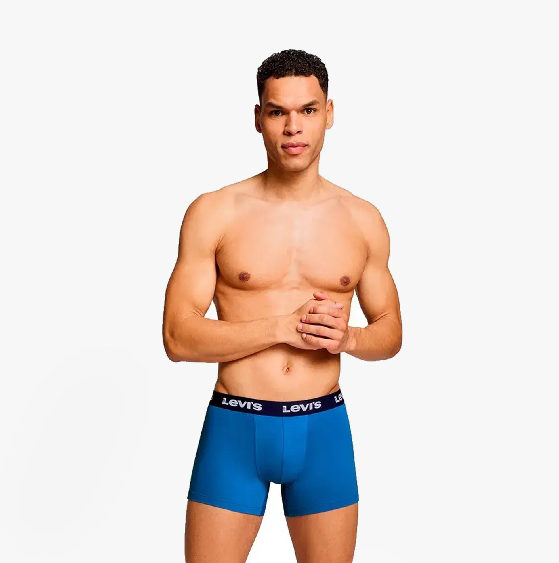 Levi's REPEAT LOGO Mens 2 Pack Trunks Blue Combo