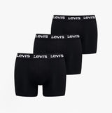 Levi's REPEAT LOGO Mens 3 Pack Trunks Black